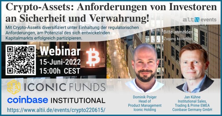 Crypto-Assets: Anforderungen von Investoren an Sicherheit und Verwahrung!