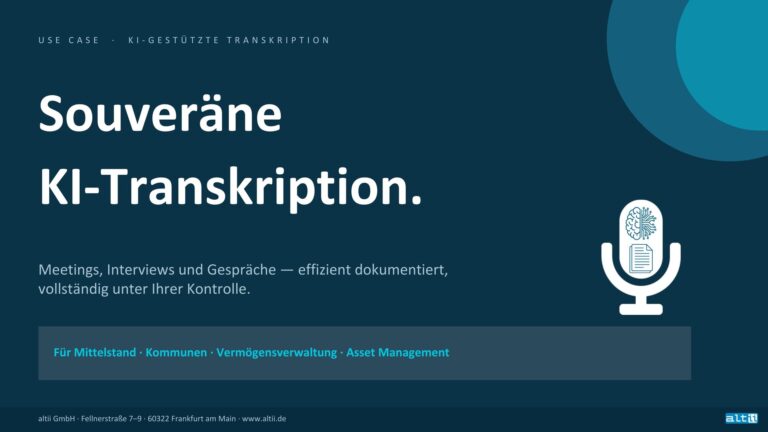 Souveräne KI-Transkription