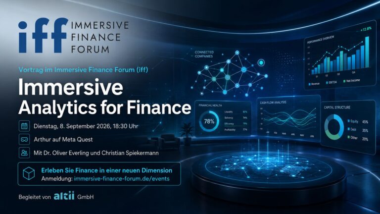 Immersive Analytics for Finance: das iff lädt in den Virtual-Reality-Raum